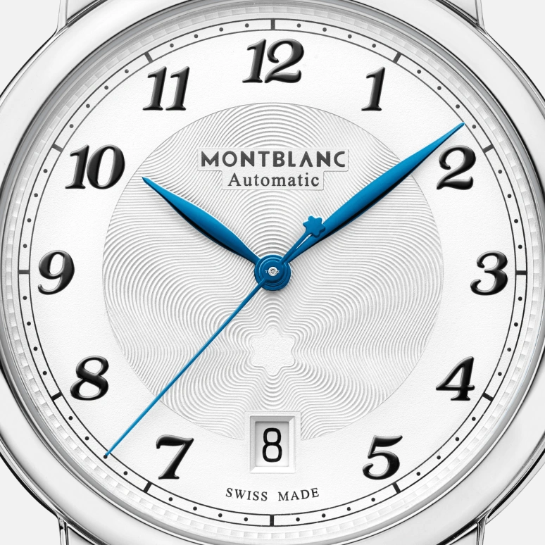 Montblanc,Star 39mm,39mm,Stainless Steel,Silver White,Automatic,Day,Sapphire,Crystal Glass,MB117574