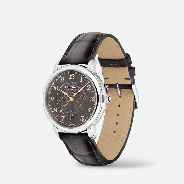 Montblanc,Star 39mm,39mm,Stainless Steel,Grey,Automatic,Day,38hours,MB130958