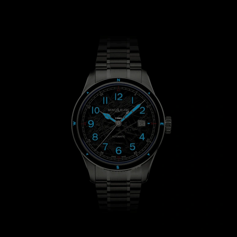 Montblanc,1858 41mm,41mm,Stainless Steel,Grey,Black,Automatic,Day,38hours,MB130984