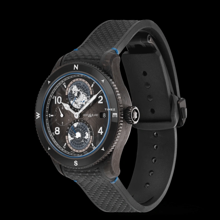 Montblanc,1858 43.50mm,43.50mm,Titanium,Black,Automatic,Day,Dule Time,World Time,Day / Night Indication,42hours,In-house Caliber,MB132300