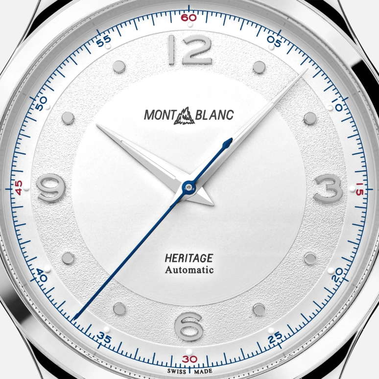 Montblanc,Heritage 40mm,40mm,Stainless Steel,Silver White,Automatic,Sapphire,Crystal Glass,Round,MB119945