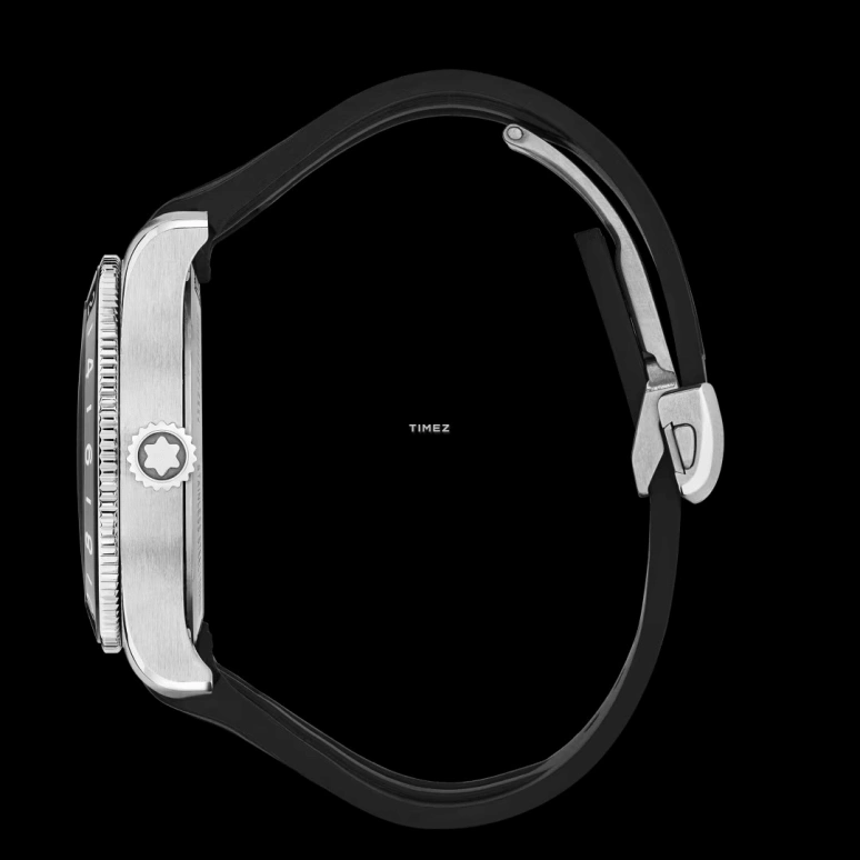 Montblanc,1858 42mm,42mm,Stainless Steel,Black,Automatic,Day,Dule Time,MB129766