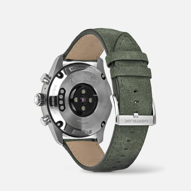 Montblanc,Summit 3 42mm,42mm,Titanium,Green,Processor,Day,Dule Time,World Time,MB131798