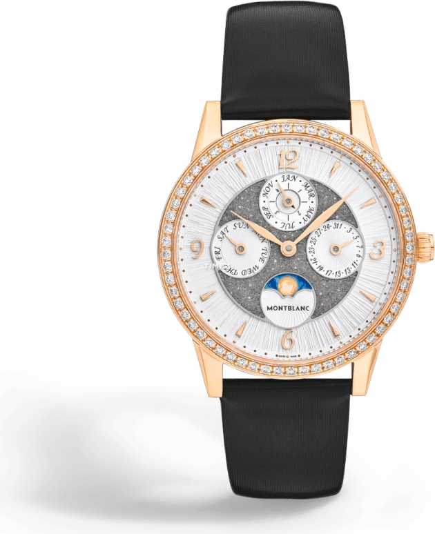 Montblanc,Boheme 36mm,36mm,Rose Gold,Silver,Automatic,Moonphase,Perpetual Calendar,Leap Year,Month,42hours,In-house Caliber,MB134989