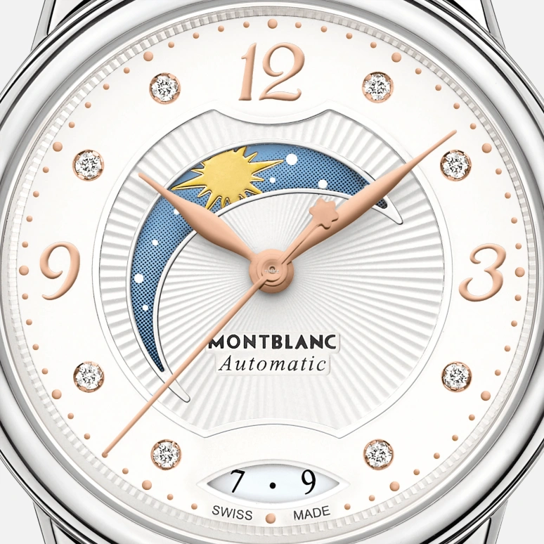 Montblanc,Boheme 30mm,30mm,Stainless Steel,Silver White,Automatic,Day,Day / Night Indication,MB119932