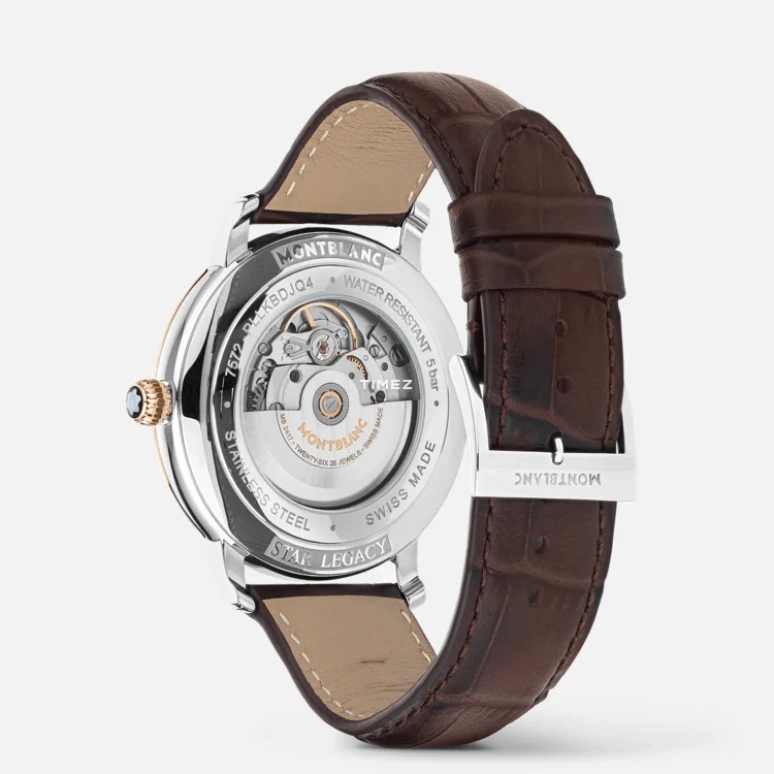 Montblanc,Star 42mm,42mm,Stainless Steel,White,Silver White,Automatic,Day,38hours,MB128683