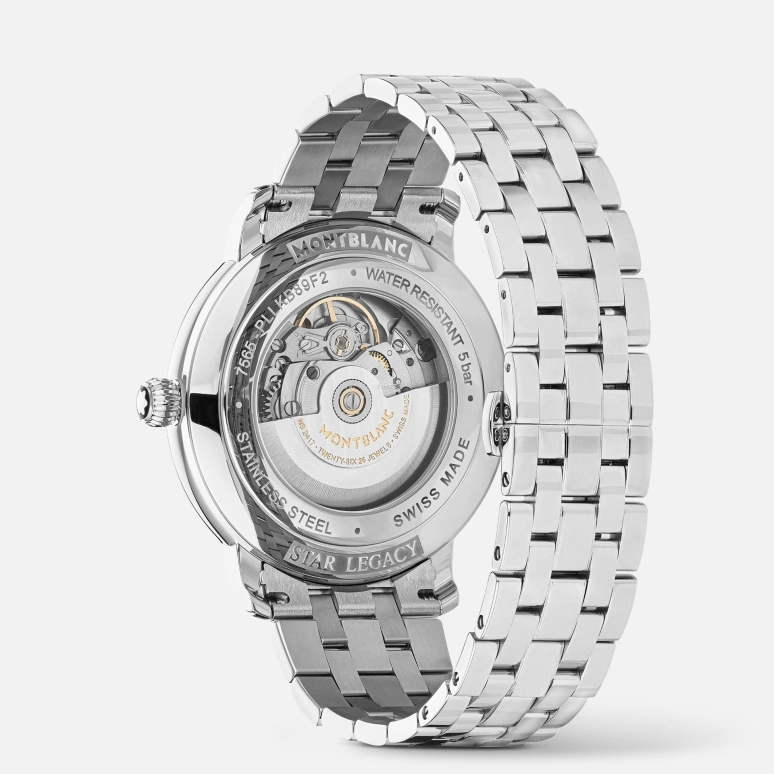 Montblanc,Star 42mm,42mm,Stainless Steel,Silver White,Automatic,Day,38hours,MB128682