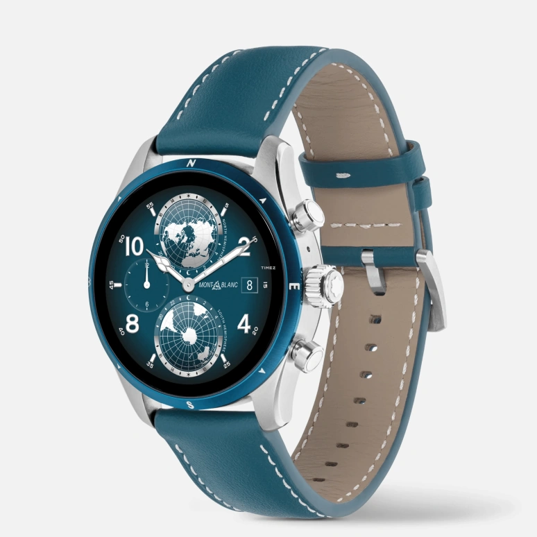 Montblanc,Summit 3 41.91mm,41.91mm,Titanium Gold,Blue,Handwound,Smartwatch,24hours,MB131800