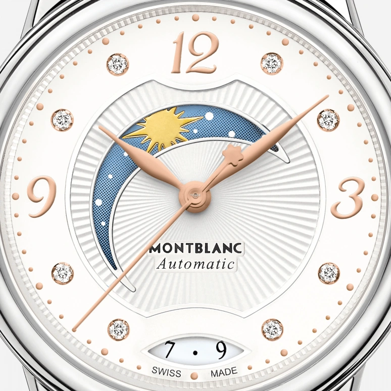 Montblanc,Boheme 30mm,30mm,Stainless Steel,White,Automatic,Day,Day / Night Indication,MB119934