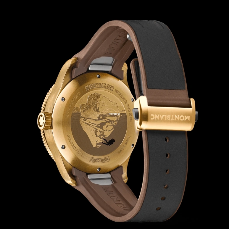 Montblanc,Iced Sea 41mm,41mm,Bronze,Aluminum Oxide,Stainless Steel,Black,Automatic,Day,38hours,Jing Bo Ran,MB133300