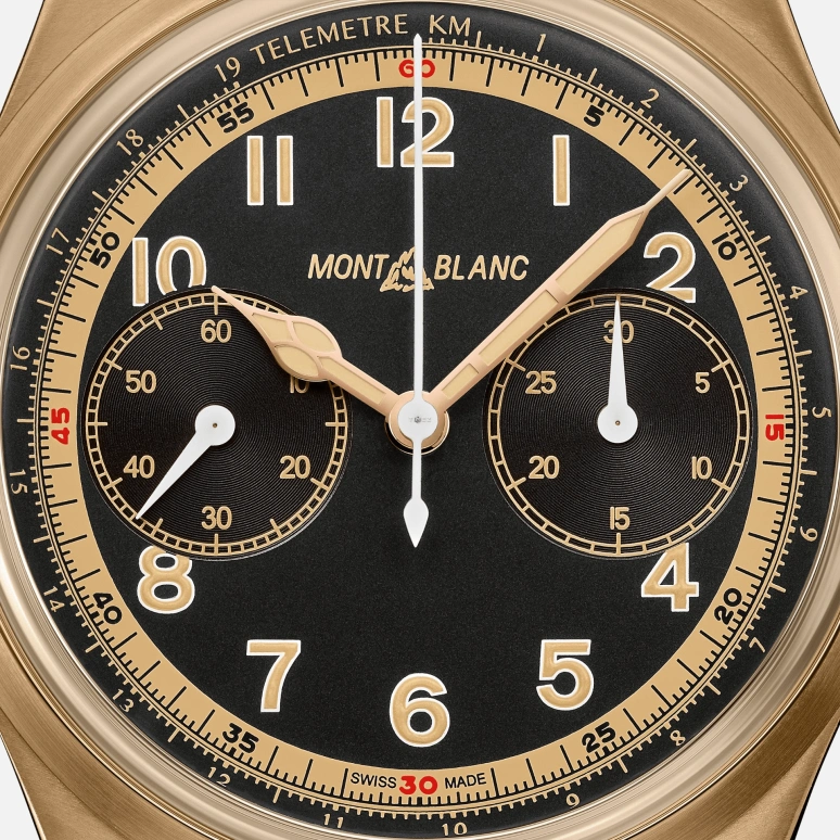 Montblanc,1858 42mm,42mm,Bronze,Black,Automatic,Chronograph,Sapphire,Crystal Glass,MB125583