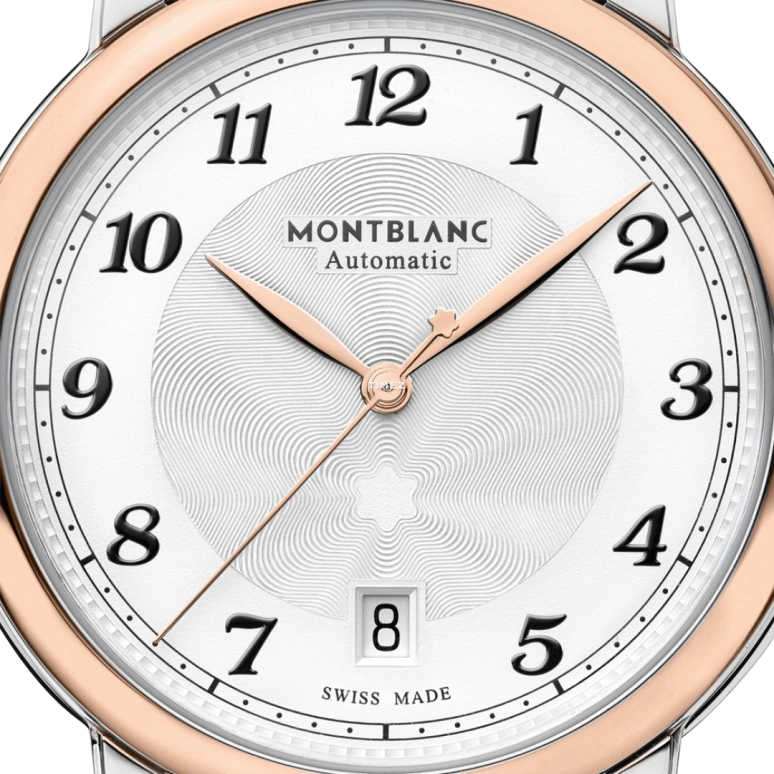 Montblanc,Star 39mm,39mm,Stainless Steel,Rose Gold,Silver White,Automatic,Day,Sapphire,MB116510