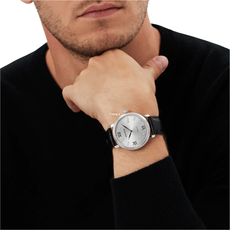 Montblanc,Tradition 40mm,40mm,Stainless Steel,Silver White,White,Quartz,Day,Sapphire,Crystal Glass,MB127775
