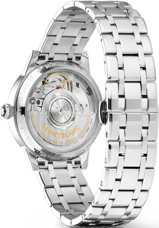 Montblanc,Boheme 30mm,30mm,Stainless Steel,White,Automatic,Day,Sapphire,MB129757