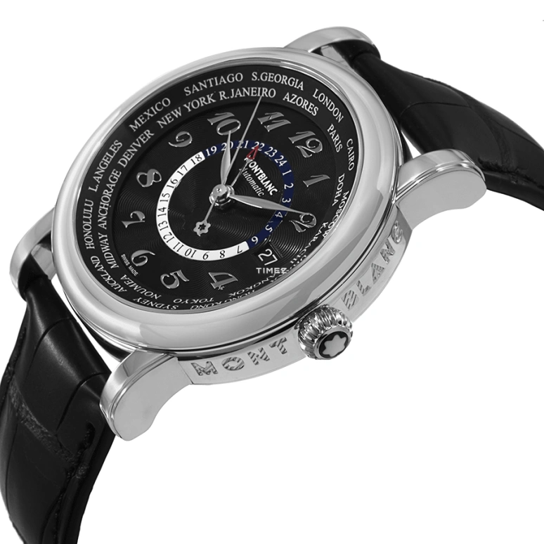 Montblanc,4810 42mm,42mm,Stainless Steel,Black,Automatic,Day,World Time,Day / Night Indication,106464