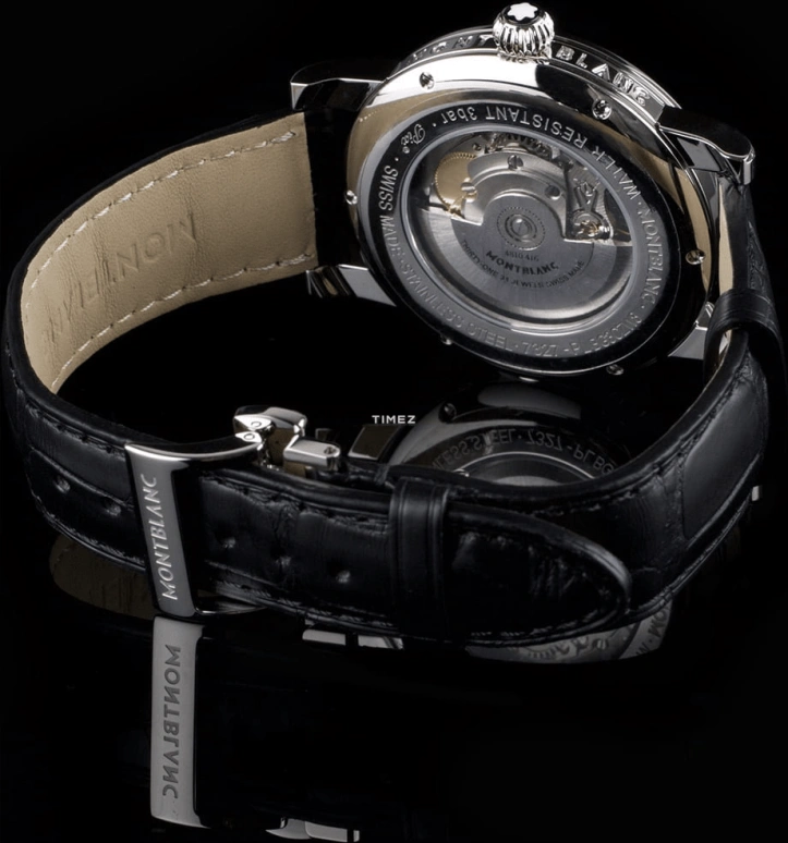 Montblanc,Tradition 40mm,40mm,Stainless Steel,Silver White,Automatic,Day,Sapphire,111881