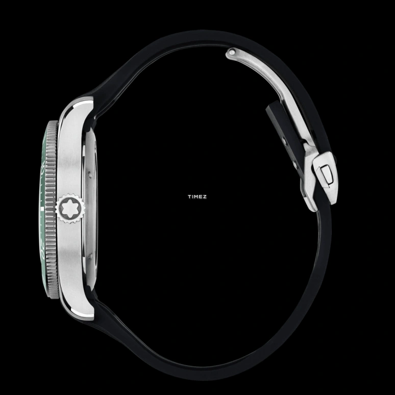 Montblanc,Iced Sea 41mm,41mm,Stainless Steel,Ceramic,Green,Automatic,Day,38hours,MB129765