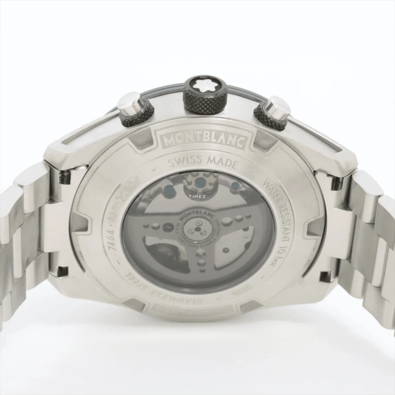 Montblanc,Timewalker 43mm,43mm,Stainless Steel,White,Automatic,Chronograph,Day,MB118490