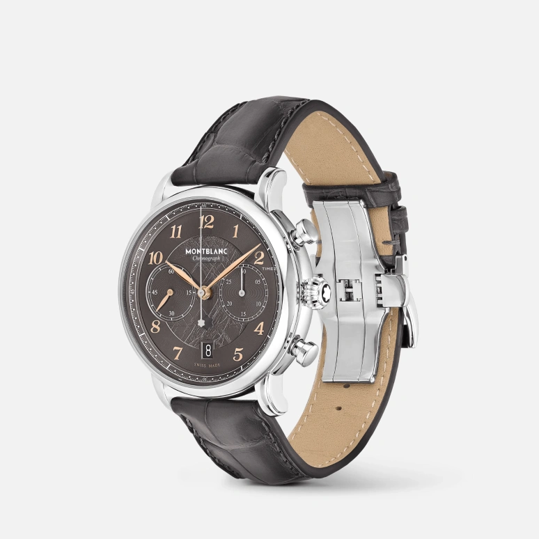 Montblanc,Star 42mm,42mm,Stainless Steel,Grey,Automatic,Chronograph,Day,MB130960