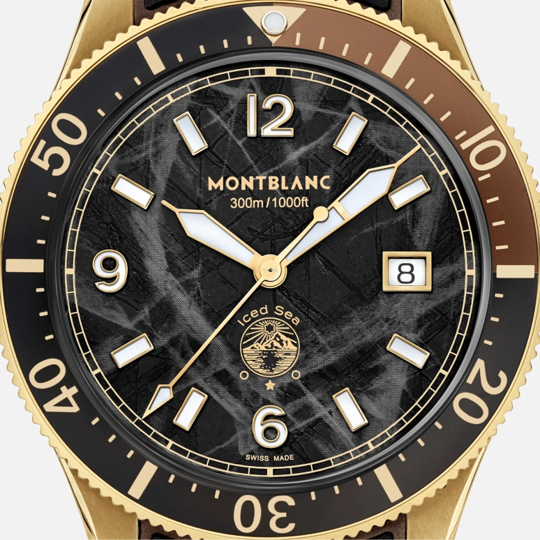 Montblanc,Iced Sea 41mm,41mm,Bronze,Aluminum Oxide,Stainless Steel,Black,Automatic,Day,38hours,Jing Bo Ran,MB133300