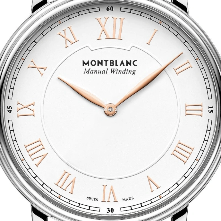 Montblanc,Tradition 40mm,40mm,Stainless Steel,Rose,White,Handwound,42hours,In-house Caliber,MB119962