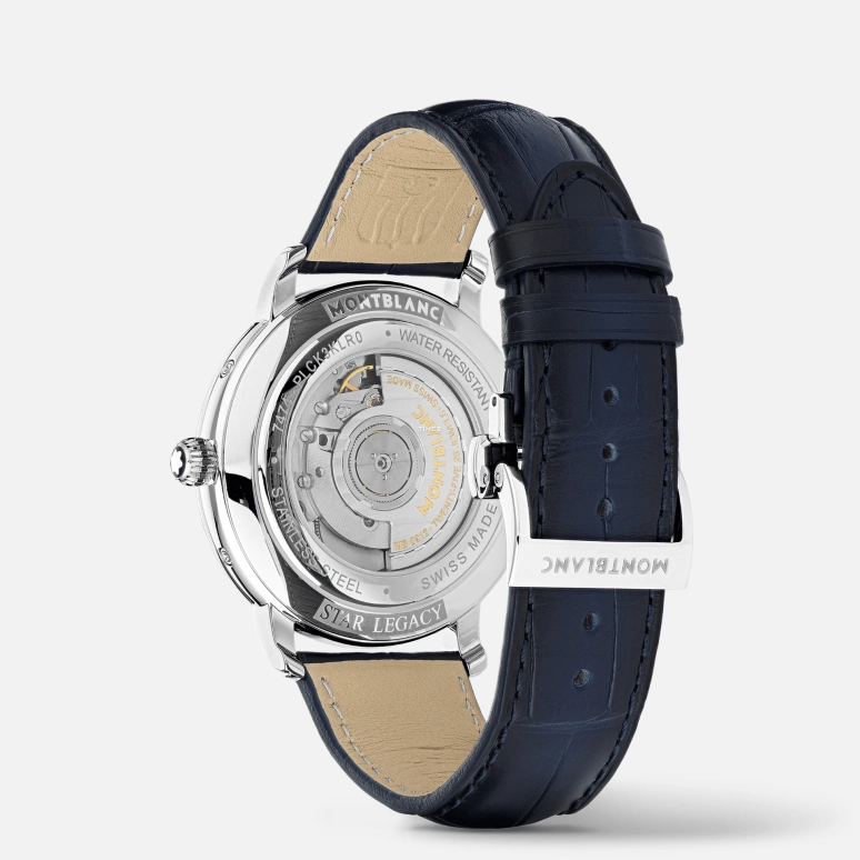 Montblanc,Star 42mm,42mm,Stainless Steel,White,Automatic,Moonphase,Month,Date,Day,Sapphire,Crystal Glass,Round,MB119955