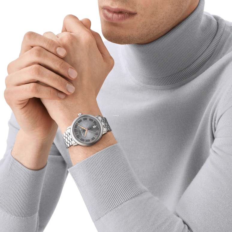 Montblanc,Tradition 40mm,40mm,Stainless Steel,Grey,Automatic,Day,38hours,MB132433
