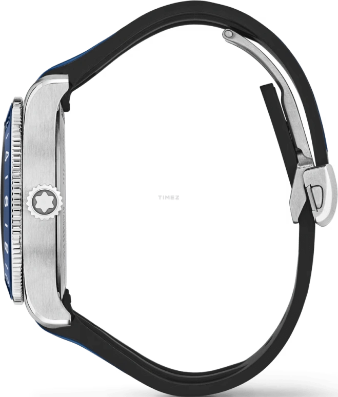 Montblanc,1858 42mm,42mm,Stainless Steel,Blue,Automatic,Day,Dule Time,MB129617