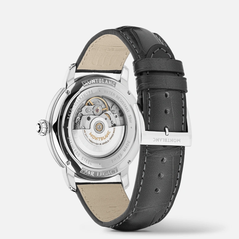 Montblanc,Star 43mm,43mm,Stainless Steel,Coal Gray,Automatic,Day,38hours,MB126105
