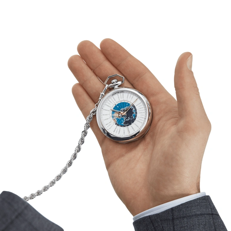 Montblanc,Villeret 45mm,45mm,White Gold,White,Skeleton,Handwound,World Time,Day / Night Indication,U0114928