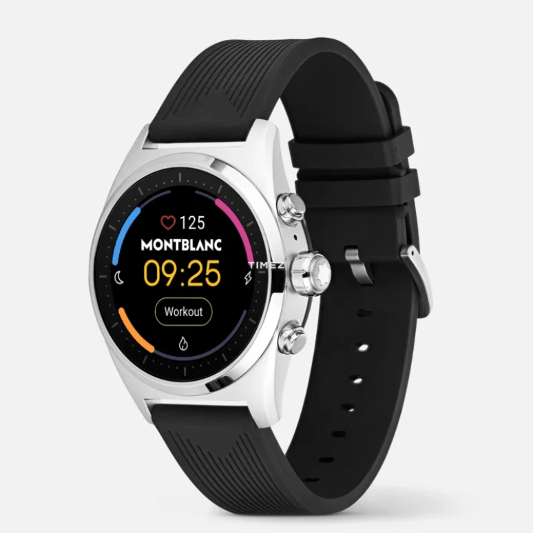 Montblanc,Summit Lite 43mm,43mm,Aluminium,Grey,Processor,Smartwatch,Glass,MB128410