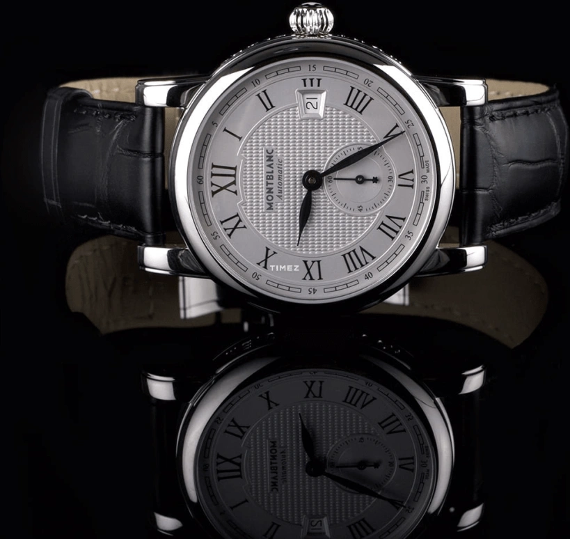 Montblanc,Tradition 40mm,40mm,Stainless Steel,Silver White,Automatic,Day,Sapphire,111881