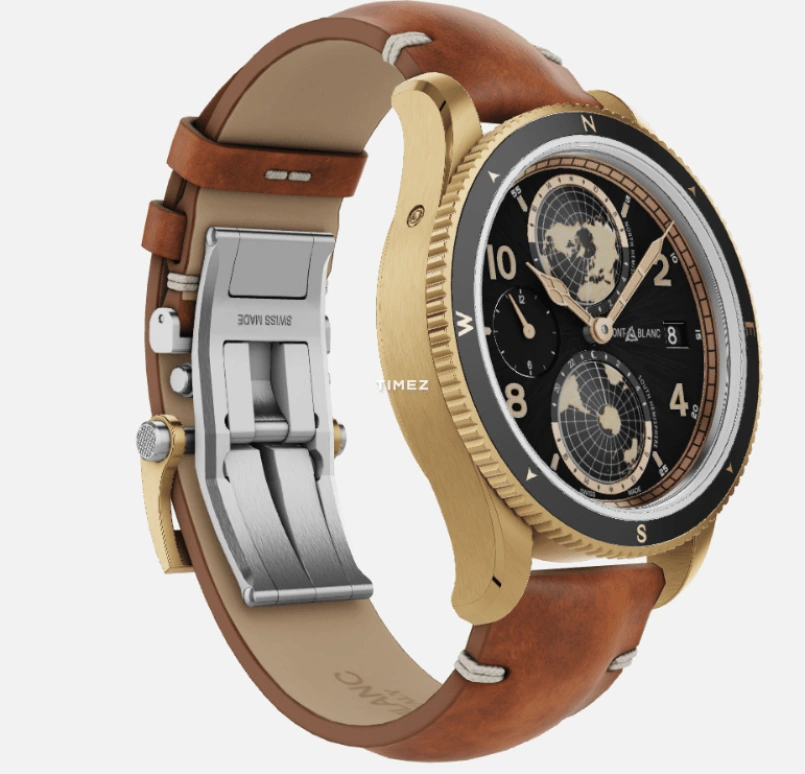 Montblanc,1858 42mm,42mm,Bronze,Black,Automatic,Day,Dule Time,Day / Night Indication,MB119347