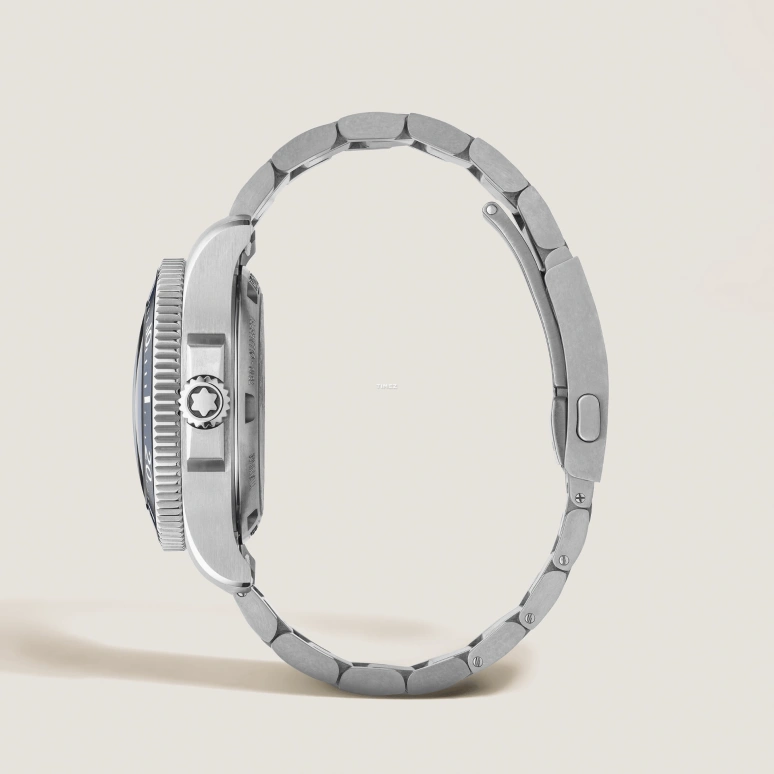 Montblanc,Iced Sea 43mm,43mm,Titanium,Blue,Automatic,Day,120hours,MB135634