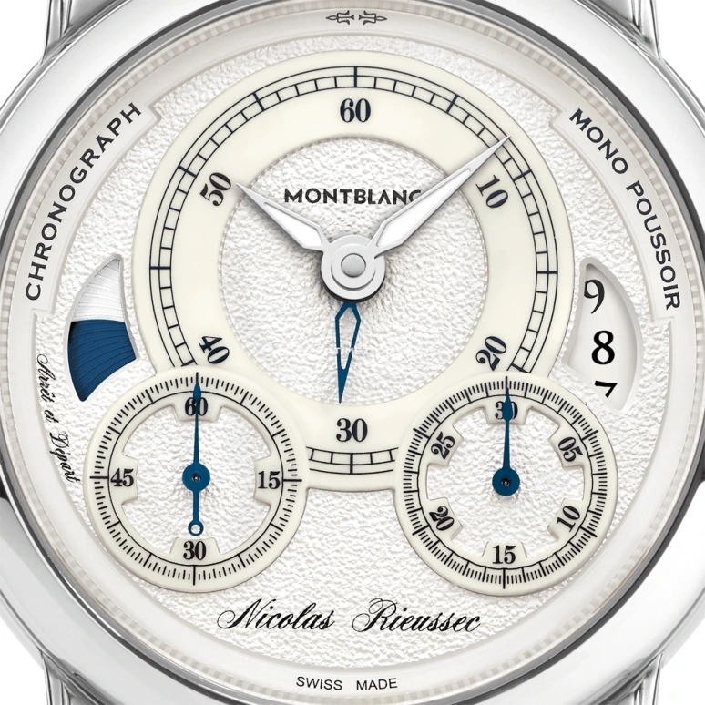 Montblanc,Tradition 40mm,40mm,Stainless Steel,White,Automatic,Chronograph,Day,Dule Time,U0111873