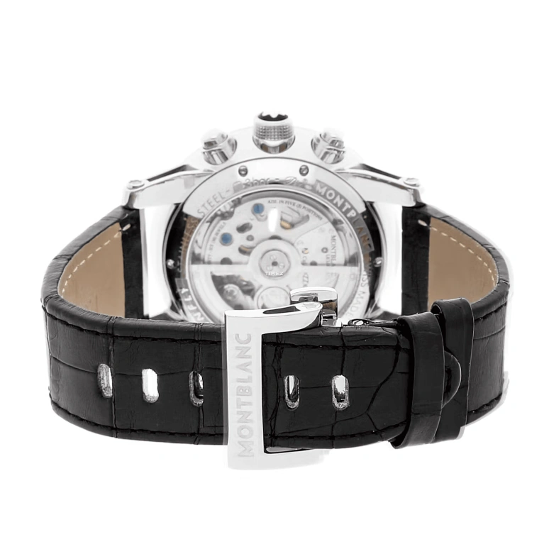Montblanc,Timewalker 42mm,42mm,Stainless Steel,Black,Automatic,Chronograph,Day,Dule Time,MB105077