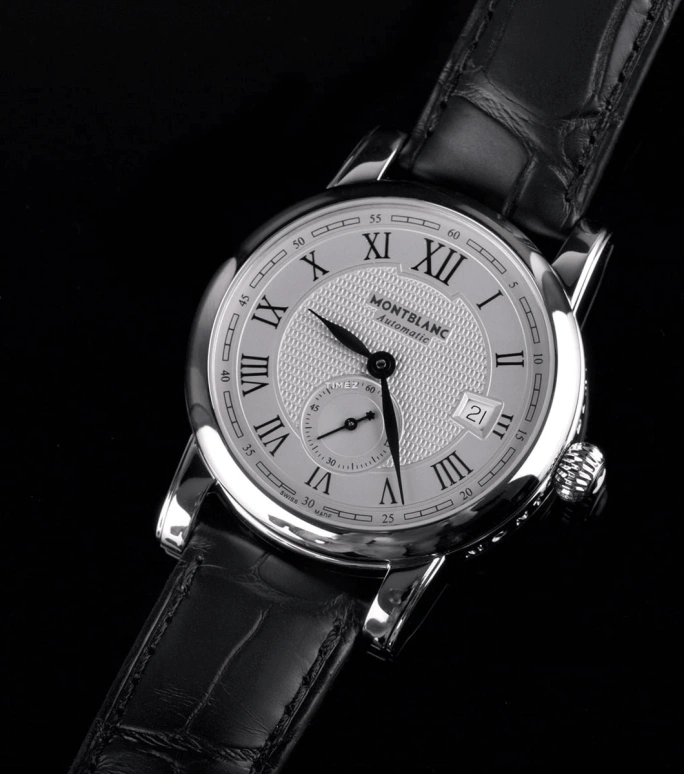 Montblanc,Tradition 40mm,40mm,Stainless Steel,Silver White,Automatic,Day,Sapphire,111881