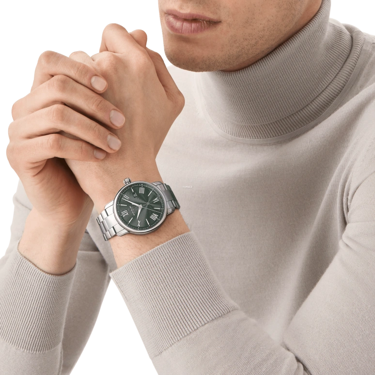 Montblanc,Star 43mm,43mm,Stainless Steel,Green,Automatic,Day,38hours,MB132949