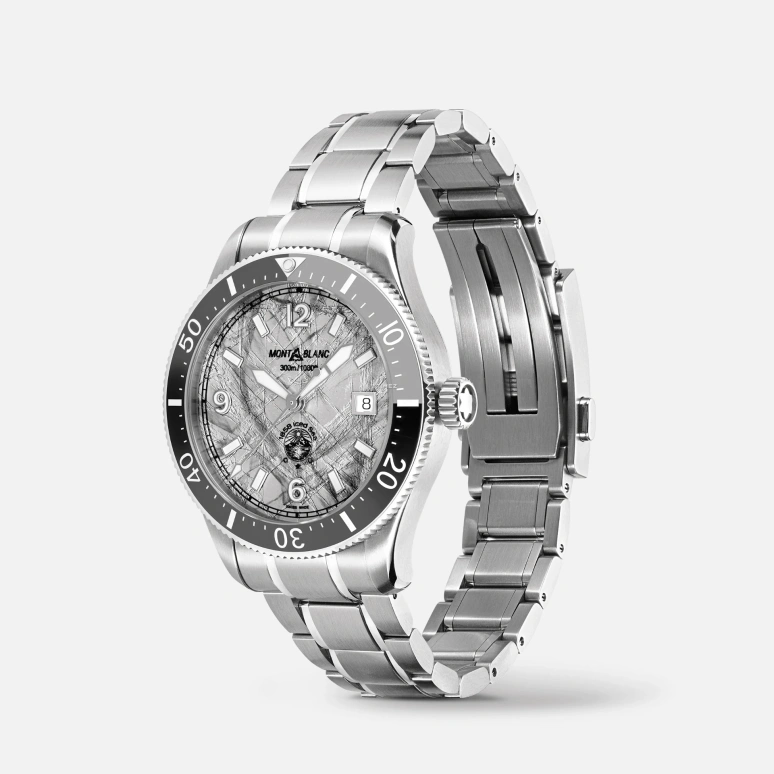 Montblanc,Iced Sea 41mm,41mm,Stainless Steel,Grey,Automatic,Day,38hours,MB130793