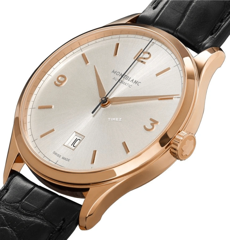 Montblanc,Villeret 40mm,40mm,White Gold,Silver,Automatic,Day,38hours,U0114869