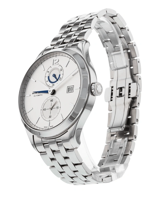 Montblanc,Heritage 41mm,41mm,Stainless Steel,Silver,Automatic,Day,Day / Night Indication,112648