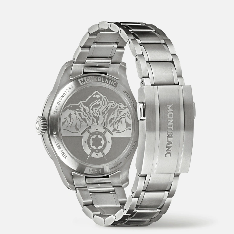 Montblanc,1858 41mm,41mm,Stainless Steel,Green,Automatic,Day,Sapphire,Crystal Glass,MB133269
