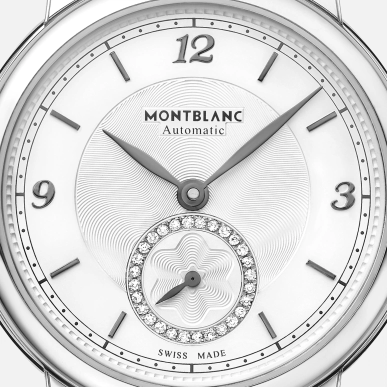 Montblanc,Star 32mm,32mm,Stainless Steel,White,Automatic,Sapphire,Crystal Glass,Round,MB118535