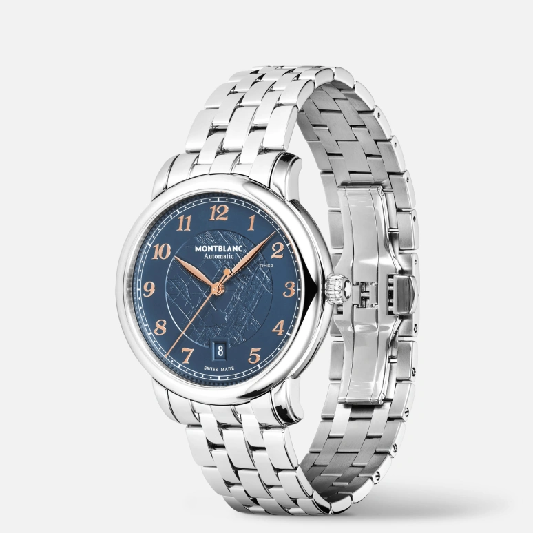Montblanc,Star 39mm,39mm,Stainless Steel,Blue,Automatic,Day,38hours,MB129629