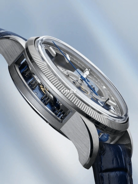 Montblanc,1858 43mm,43mm,Stainless Steel,Skeleton,Automatic,Chronograph,Sapphire,Crystal Glass,MB133296
