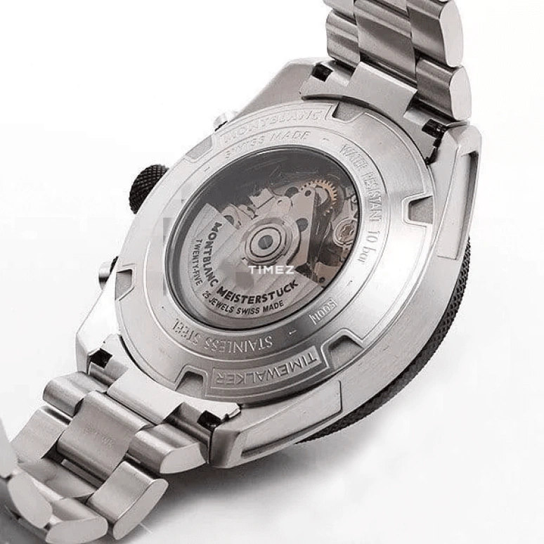 Montblanc,Timewalker 43mm,43mm,Stainless Steel,Silver White,Automatic,Chronograph,Day,MB116099