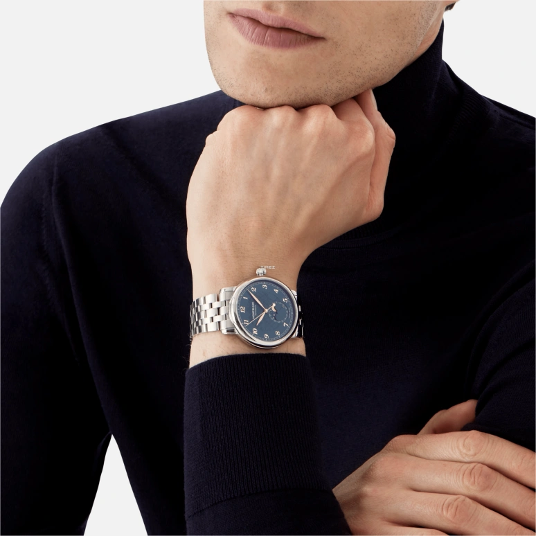 Montblanc,Star 42mm,42mm,Stainless Steel,Blue,Quartz,Moonphase,Day,MB129631