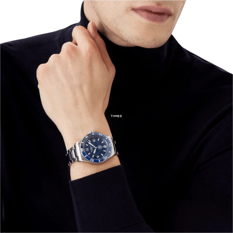 Montblanc,Iced Sea 41mm,41mm,Stainless Steel,Ceramic,Blue,Automatic,Day,38hours,MB129369