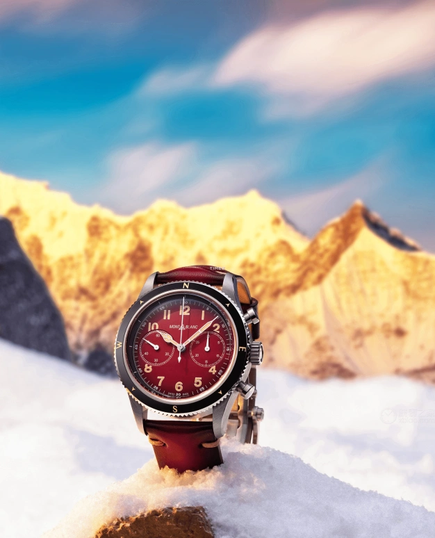 Montblanc,1858 42mm,42mm,Stainless Steel,Red,Automatic,Chronograph,Day,126914