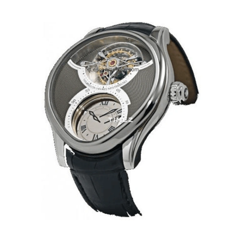 Montblanc,Villeret 47mm,47mm,White Gold,Grey,Silver,Handwound,Chronograph,Tourbillon,U0104874